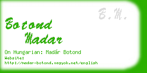 botond madar business card
